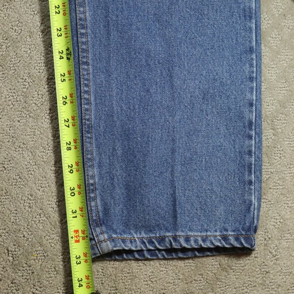 Vintage Y2K Levi's 505 Size 34x34 Medium Wash Blue Jeans - Picture 5 of 6